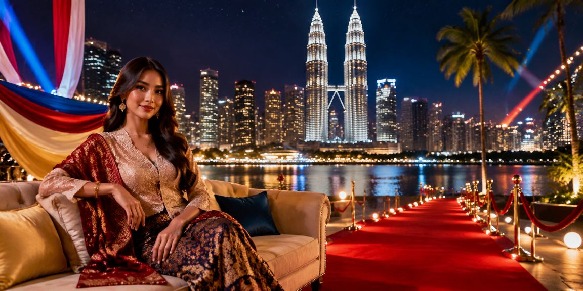 Suasana pertaruhan dan loteri kasino di Kuala Lumpur Malaysia yang meriah